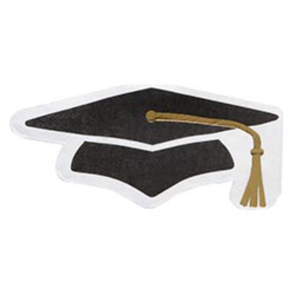 4 sets Graduation Napkins shaped as a graduation cap